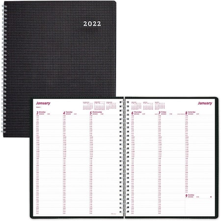 Brownline Planner, Duraflex, Weekly REDCB950VBLK